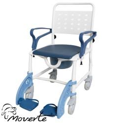 Silla de ruedas autopropulsable y de transporte para ducha y wc
