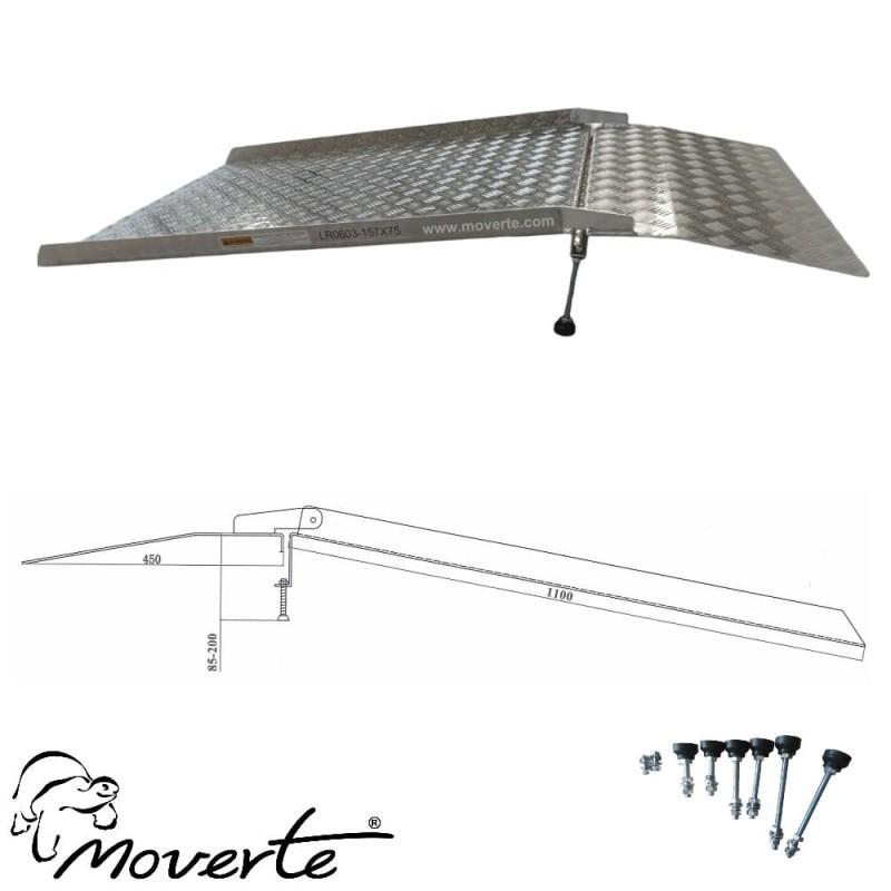 RAMPA UMBRAL 75 X 157CM. ALTURA REGULABLE DE 5 A 15 CM.
