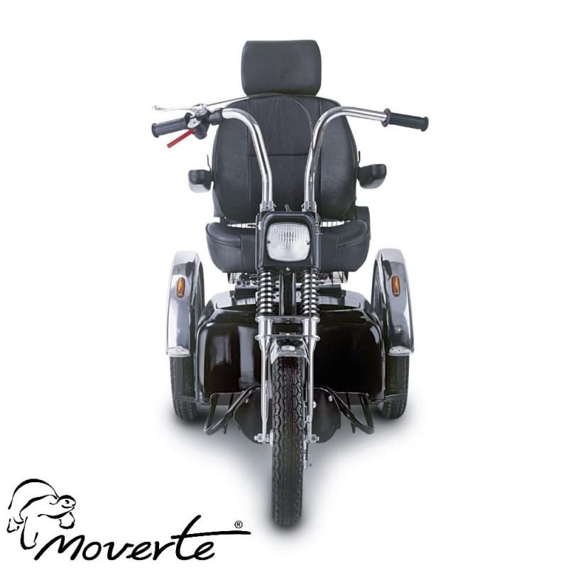 Scooter eléctrico Afiscooter SE vista frontal, diseño robusto y cómodo  ortopedia Moverte