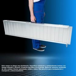 Rampa plegable de aluminio plegable 153x74 cm. moverte.com 