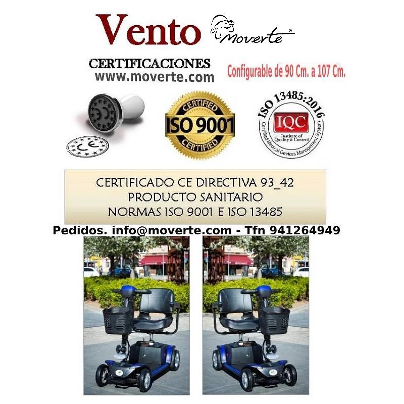 Scooter eléctrico Vento Medida configurable moverte.com 