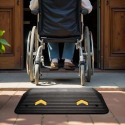 Rampa de caucho para bordillos 90cm x 53,3 cm x 8,9 cm moverte.com 