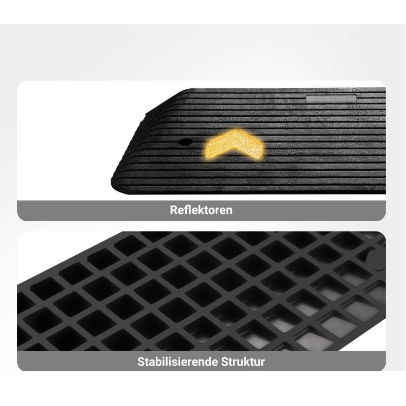 Rampa de caucho para bordillos 90cm x 53,3 cm x 8,9 cm moverte.com 