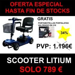 OFERTA ESPECIAL Scooter Litium 34% descuento + porta latas gratis ortopedia moverte