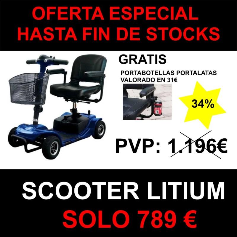 OFERTA ESPECIAL Scooter Litium 34% descuento + porta latas gratis ortopedia moverte