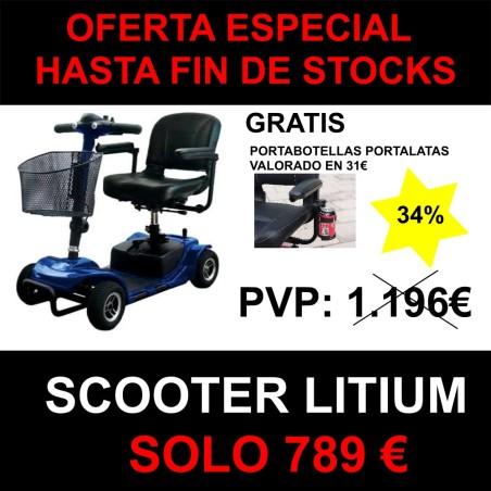 OFERTA ESPECIAL Scooter Litium 34% descuento + porta latas gratis ortopedia moverte