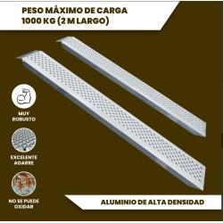 Rampa 2 carriles Peso máx. 1000 Kg. Largo 196 cm. moverte.com 