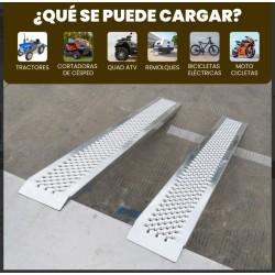 Rampa 2 carriles Peso máx. 1000 Kg. Largo 196 cm. moverte.com 