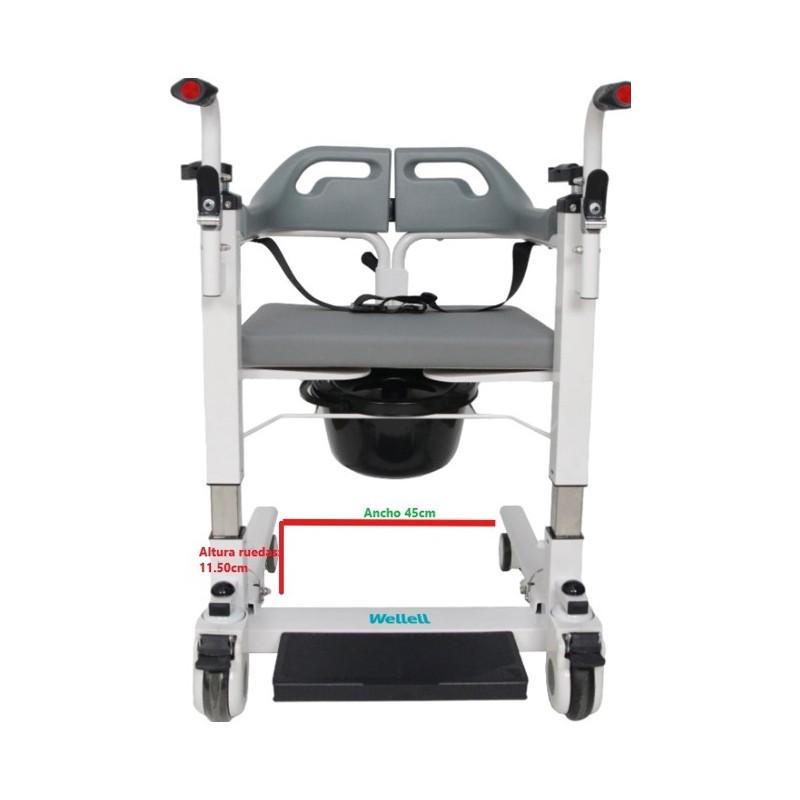 Medidas grua transferencia sentado Easy Move Waterproof Ortopedia Moverte