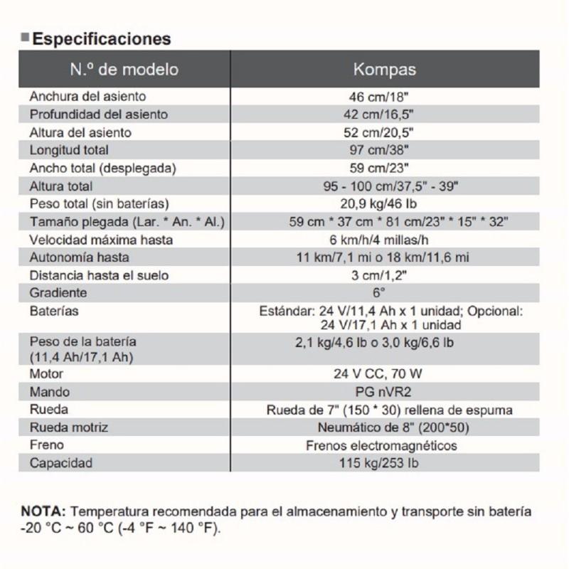 especificaciones_Silla_electrica_Kompas_compacta_pequeña_Ortopedia_Moverte