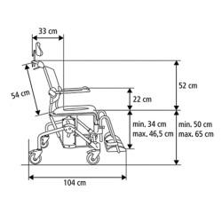 Silla de ducha basculante Mobile Tilt moverte.com 