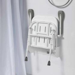 Asiento abatible de ducha con respaldo y reposabrazos moverte.com 