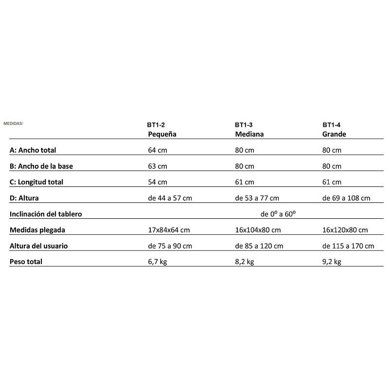 Mesa de Trabajo Ormesa Inclinable regulable en altura moverte.com 