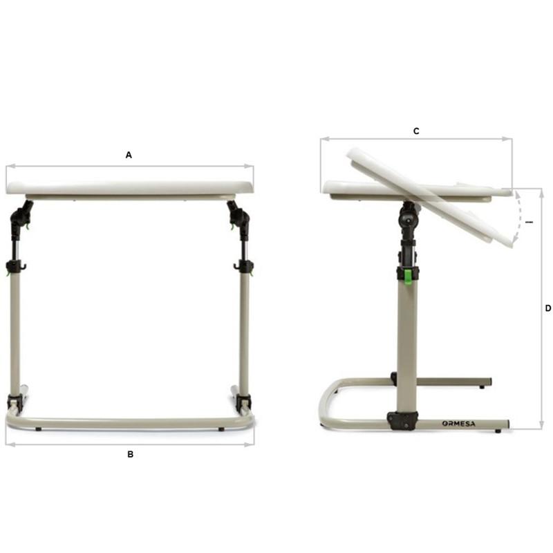 medida 1 mesa de trabajo Ormesa ortopedia moverte