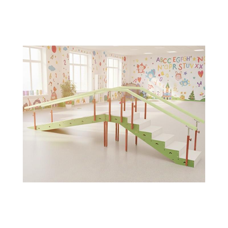 Escalera infantil con 6 peldaños + rampa moverte.com 