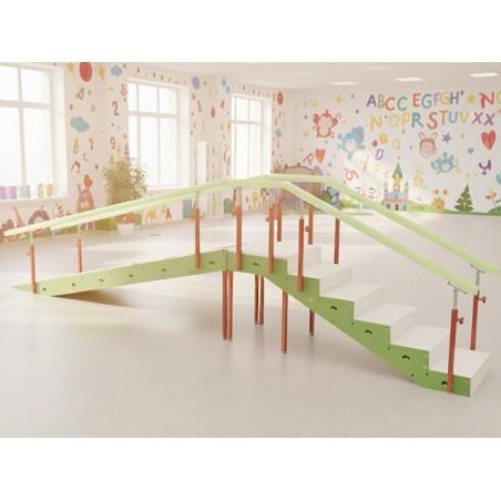 Escalera infantil con 6 peldaños + rampa moverte.com 