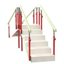 Escalera infantil con 6 escalones + rampa moverte.com 