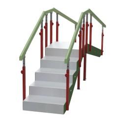 Escalera infantil con 5 escalones + rampa moverte.com 