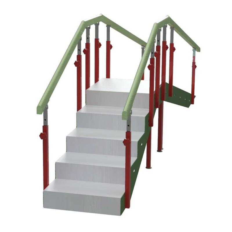 Escalera infantil con 5 escalones + rampa moverte.com 