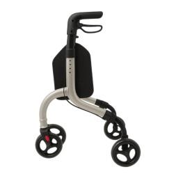 Rollator de aluminio plegable con 3 ruedas moverte.com 