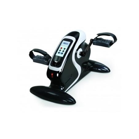 Pedalier digital negro para ejercicio de piernas y brazos sentado