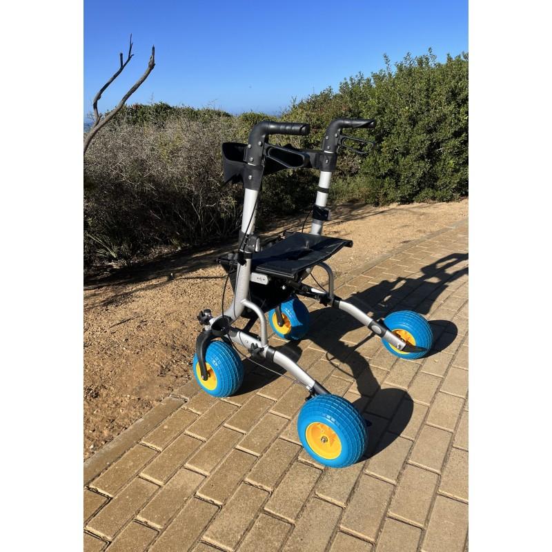 Andador de playa con asiento City moverte.com 