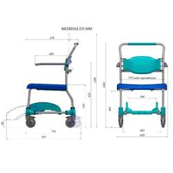 Silla de baño y wc bariátrica MOEM XXL moverte.com 