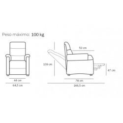 Sillón eléctrico elevador Gobi moverte.com 