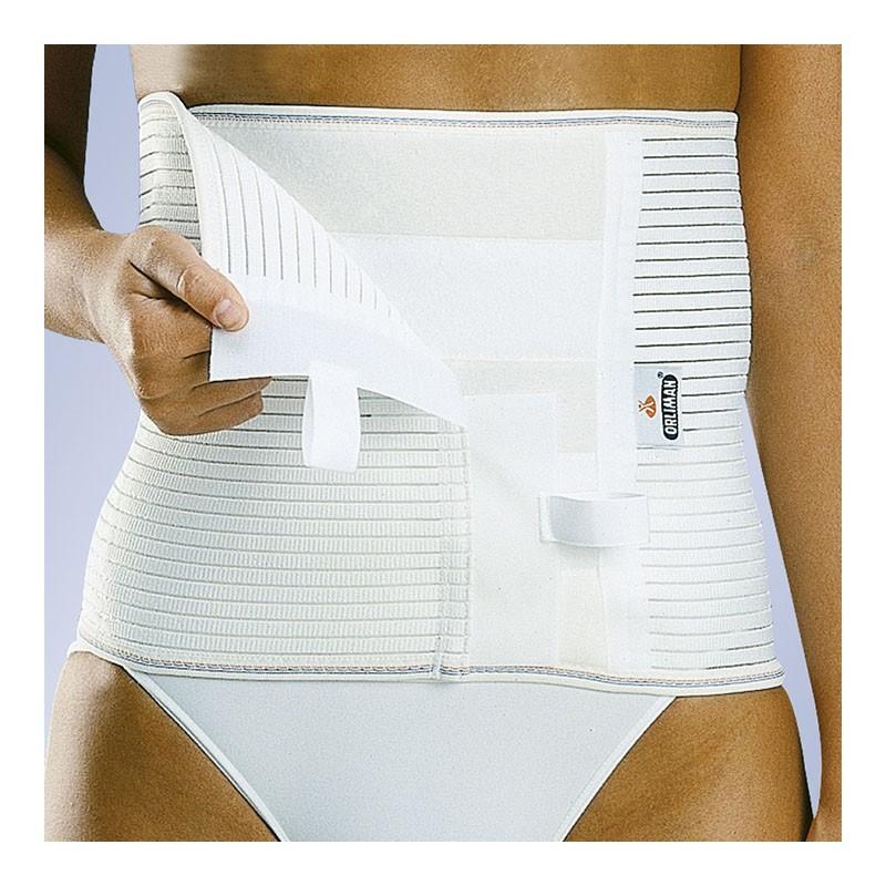 Faja elástica abdominal blanca de 24 cm BEB-240 moverte.com 
