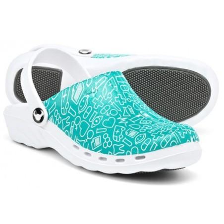 Zueco sanitario estampado diseño médico ODEN PRINT SYSTER moverte.com 