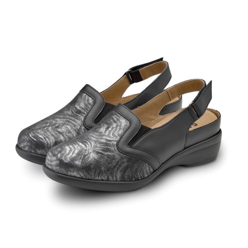 Sandalia con tejido elástico, cómoda y con plantilla extraíble 20616 moverte.com 