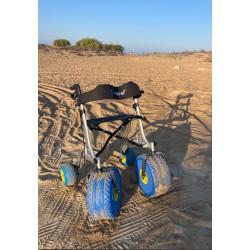 Rollator con asiento para playa “CITY BEACH” moverte.com 