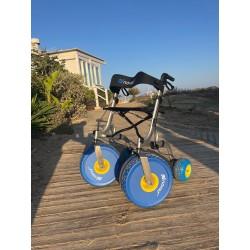 Rollator con asiento para playa “CITY BEACH” moverte.com 