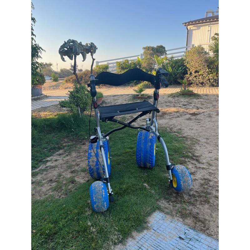 Rollator con asiento para playa “CITY BEACH” moverte.com 