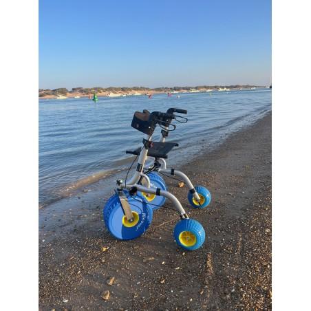 Rollator con asiento para playa “CITY BEACH” moverte.com 