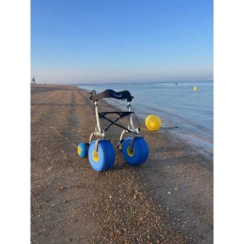 Rollator con asiento para playa “CITY BEACH” moverte.com 