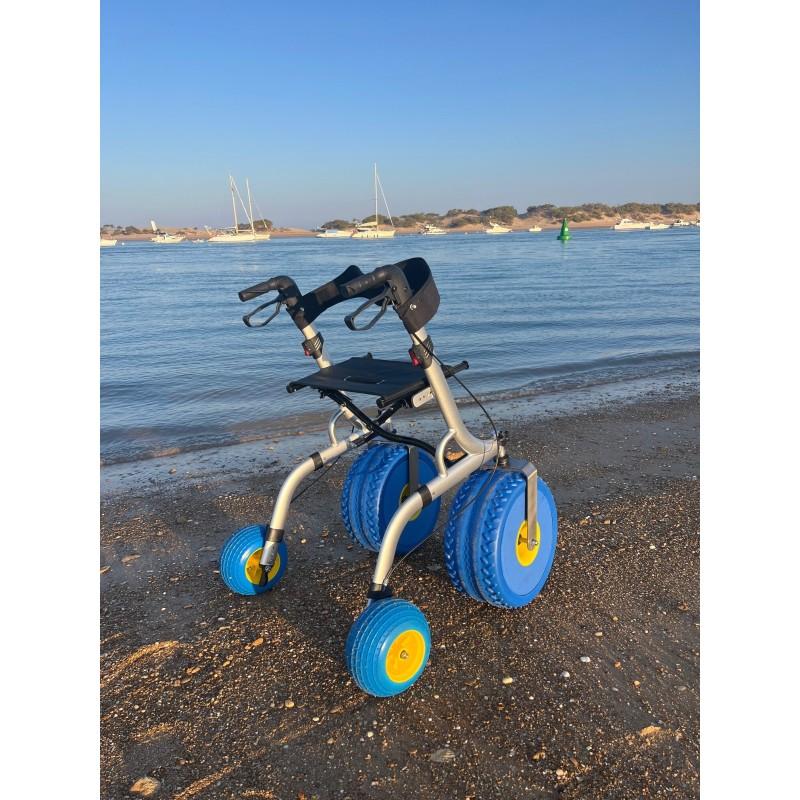 Rollator con asiento para playa “CITY BEACH” moverte.com 