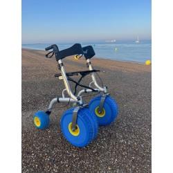 Rollator con asiento para playa “CITY BEACH” moverte.com 