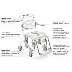 Silla con ruedas para ducha y wc MOBIL 2 moverte.com 