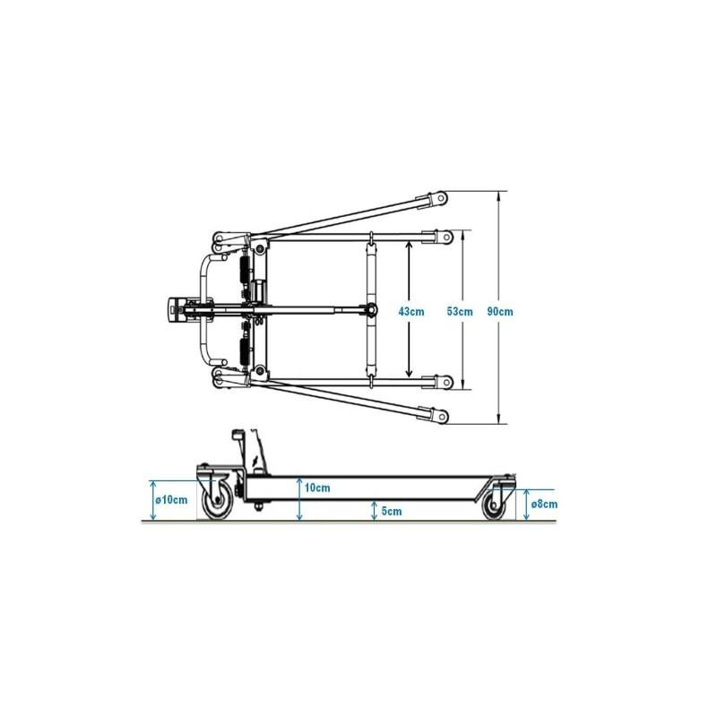 Grúa eléctrica de traslado Vulcan moverte.com 