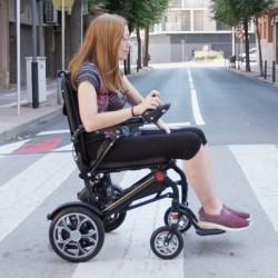 Silla eléctrica super ligera plegable R650 moverte.com 