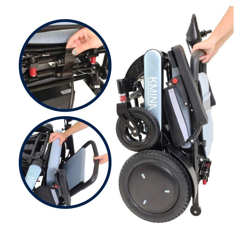 Silla de ruedas eléctrica plegable Kmina moverte.com 