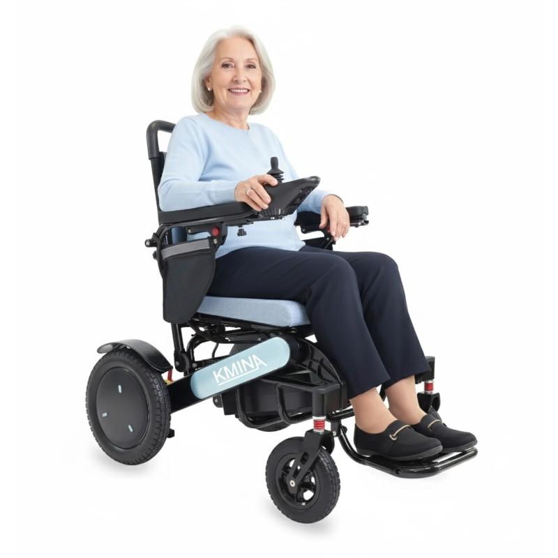 Silla de ruedas eléctrica plegable Kmina moverte.com 