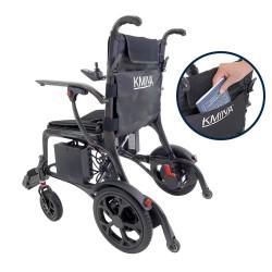Silla ruedas eléctrica fibra carbono y plegable Kmina moverte.com 