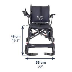 Silla ruedas eléctrica fibra carbono y plegable Kmina moverte.com 