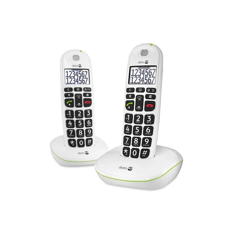 Teléfono Inalámbrico (Doro PhoneEasy 110w Duo) Teclas Parlantes -Negro-, Productos para mayores