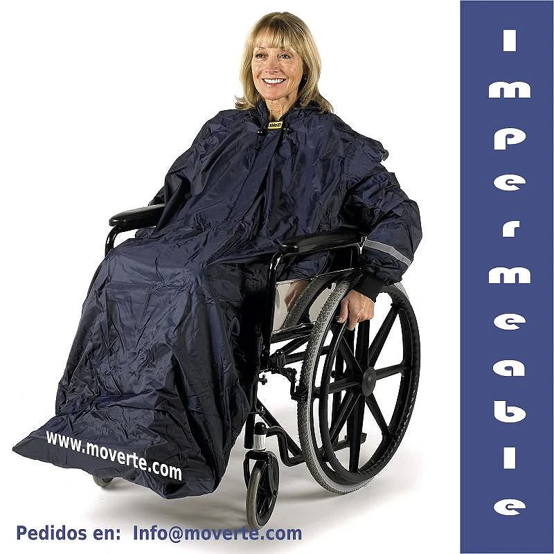 Punto de partida pasajero después de esto Comprar Chubasquero / Talla L Forrado con mangas para silla de ruedas -  Ortopedia Online Moverte.com