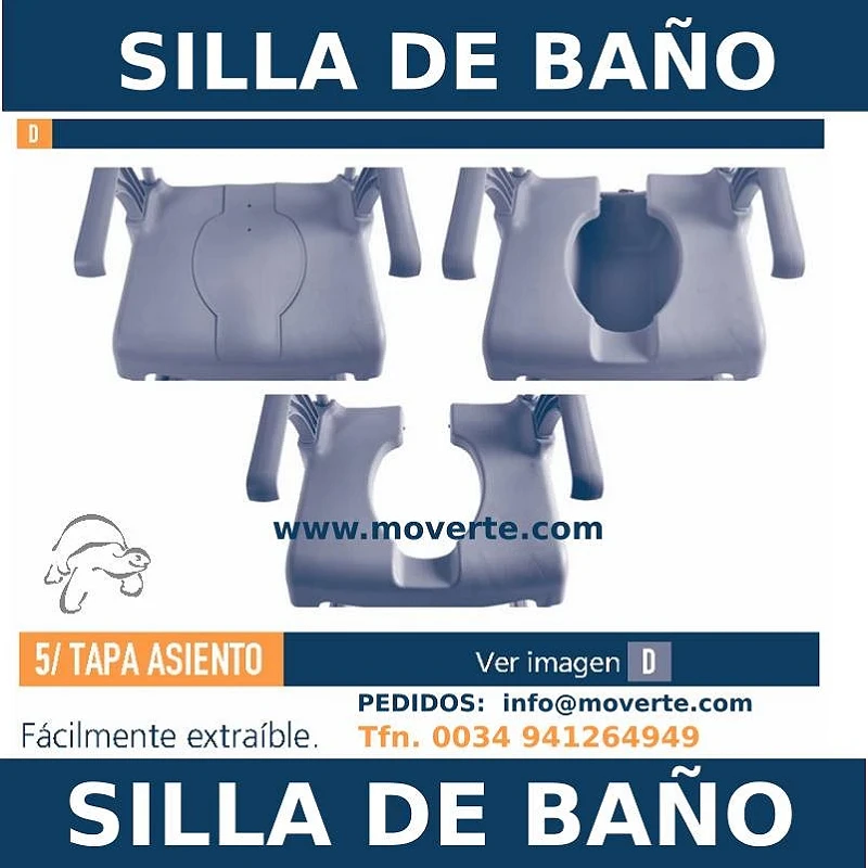 Accesorios Silla de baño con inodoro Moem ortopedia moverte