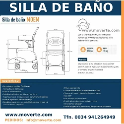 Silla de ruedas de baño con inodoro Moem 13 - moverte 