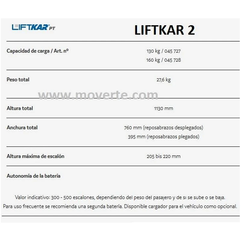Silla subeescaleras Liftkar2